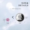 Pink Flower Earrings for Women Sterling Silver Pink Cherry Blossom