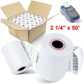 Unbranded 50 Rolls 2 1/4" x 50' Thermal Receipt Cash Register Credit Card Paper BPA Free