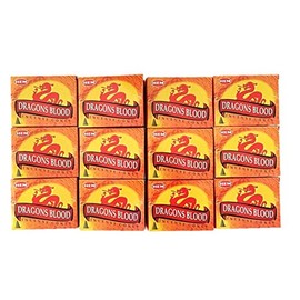 HEM Incense Cones Dragons Blood 1 Case (1 Box of 10 Capsules x 12 Boxes)
