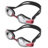 2Pcs Large Frame Swimming Glasses Electroplated Adults Goggles for Training