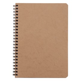 Clairefontaine 78536C Spiral Book, A5 Prediction Bag, Lined with Edge, 5-He Pack, 50 Sheet, Brown