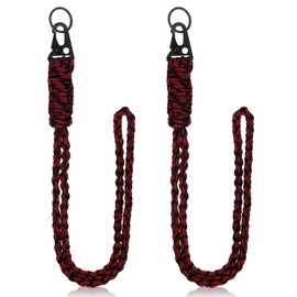 Frienda 2 Set Heavy Duty Paracord Lanyard Necklace Whistles Strap Braided 550 Keychain Lanyard for Outdoor Activities ()