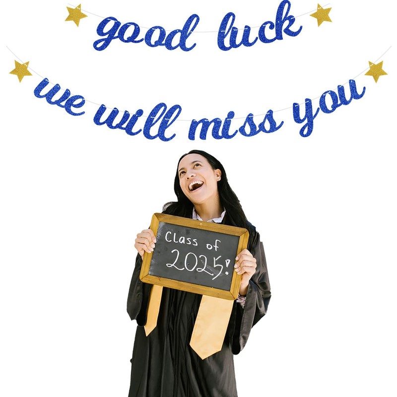 Pargleev Good Luck We Will Miss You Glitter Banner 2025