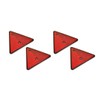 ASC Red Triangle Reflector Screw Fit suits Trailer Caravan Gatepost