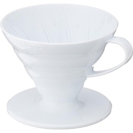 Hario VD-02W 1-Piece Plastic Coffee Plastic Dripper, White