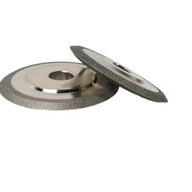 Diamond Grinding Wheel, 4 Inch, V-Shaped Groove, 60 Degree, Electroplated Abrasive for Hard Alloy Sharpening (100mm/4inch, 320, Fine)