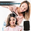 Hair Bobbles for Women, 200 Pack Black Hair Bobbles Soft
