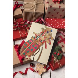 Stonehouse Collection Christmas Golf Clubs Card - Cute Golfing Christmas cards - 18 Cards & Envelopes