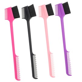 Baluue Makeup Brush Set 4pcs Professional Eyebrow Brush Eyelash Comb Eyebrow Comb Women's Makeup Tool Soft Sturdy for Long-lasting Use