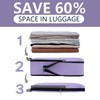 BAGAIL 4 Set Compression Packing Cubes Travel Expandable Packing Organizers(Lavender,4
