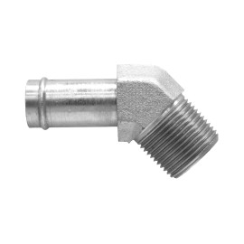 GATES 4503-04-04   HYDRAULIC FITTING   1/4" BEADED HOSE X 1/4" MALE PIPE 45