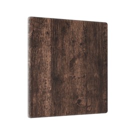 Brown Rustic Wood Blank Wall Plate 2 Gang No Device Switch Plate Vintage Farmhouse Decorative Double Blank Outlet Covers, 4.5 x 4.5 Inch