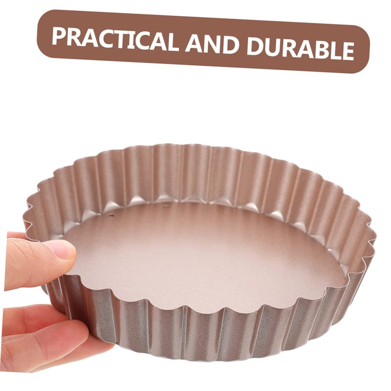 ULTECHNOVO 2sets 2pcs Non Stick Quiche Pan Tart Pan with