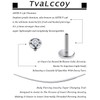 Tvalccoy F136 Titanium 20g Piercing Kit Ear Earring Curved Taper