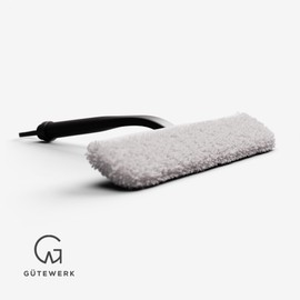 GÜTEWERK 2 x microfibre cloths for car care, home, kitchen, window, glass and car, streak-free microfibre cleaning cloths, lint-free microfibre cloths, professional microfibre cloths, microfibre