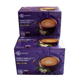 Barissimo French Vanilla Cappuccino Coffee Cocoa Pods 2 Pack K-Cup Compatible - SET OF 4