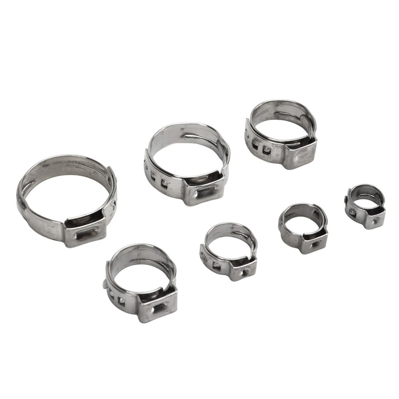 130Pcs Stainless Steel Hose Clamps 6 to 21mm Hose Clip