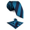 S&W SHLAX&WING Men's Necktie Set, Long Necktie, Pocket, Square, Combo