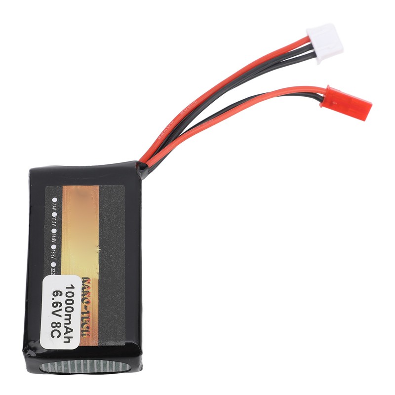 RC Receiver Lithium Battery 1000mAh 8C 6.6V RC Aircraft Remote