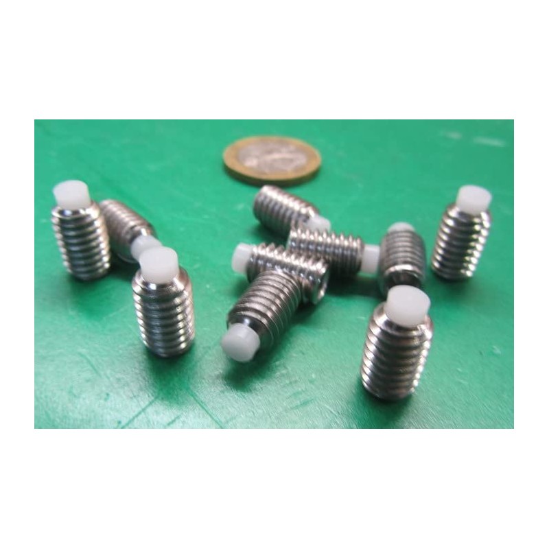 18-8 Stainless Steel Nylon Tip Set Screw 3/8-24 x .375"