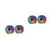 jojofuny 4pcs Colorful Wool Yarn Rainbow Cotton Knitting Yarn for