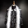 YCHTEWY-Elegant Turkey & Marabou Feather Boa - Glamorous 2-Yard Accessory