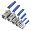 Ball Valve, 1pc Stainless Steel SS304 Reduced Port Pipe Ball