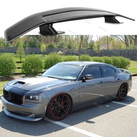 JMTBNO 47" Car Rear Trunk Spoiler Wing Carbon Fiber W/Adhesive For Dodge Charger Sedan