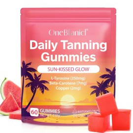 Maani Essence Tanning Gummies - Sugar Free Daily Tanning Gummies for Woman & Men, Self Tanning