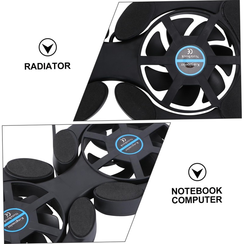 TEHAUX Portable Foldable Laptop Cooler with USB Powered Dual Fans