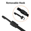 MARRTEUM 40 Inch Flat Adjustable Bungee Cords with Hooks Heavy