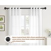 TONIAL Curtain Rod 32 to 120 Inches, Black 7/8 Adjustable