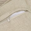 Madizz Set of 2 Linen Cushion Covers with Wide Edge,