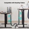 DeskLogics Clamp-On Vertebrae Cable Management Spine – Adjustable Length Cable