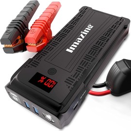Imazing Heavy Duty Truck Battery Booster Pack Jump Starter Box Portable 2500 Amps Cars