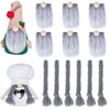 Decorative Craft Beard, 18 PCS Precut Gnome Beard Gray Costume