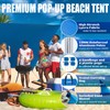 RUNBOW Beach Shade Canopy, Pop Up Sun Shade Tent with