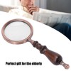 10X Metal Retro Reading Magnifying Glass Elderly Handheld Magnifier with