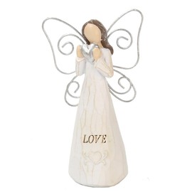 Miretro Tree Figurines Resin Sculpture Desktop Photo Clip for Thanksgiving Christmas Home Decor Ornament Retirement Gifts -LoveAngel