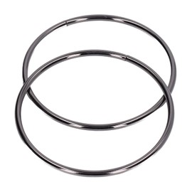 Bag Handles, Iron Material with High Hardness, Handbag Handles, Shiny Appearance, Round Handle, Fine Workmanship for Household Luggage for Handbag (#1)