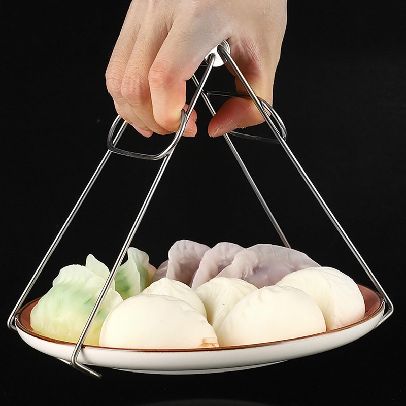 Stainless Steel Hot Plate Bowl Gripper Hot Dish Gripper Clip