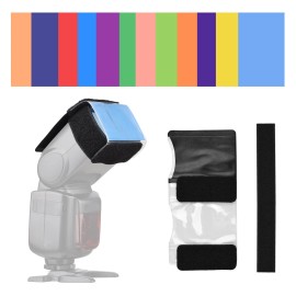 Unbranded 12pcs Camera Flash Gels Filters Color Correction Filter Kit For Speedlight YCNL