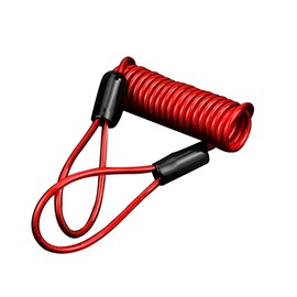 Adunsiaoto Motorbike Brake Lock Cable, Anti Theft Disc Bike Alarm, Alarms Locks Motorbike Security Anti Theft Brake Locks, Lock with Reminder Cable, Alarm Disc Bike Security Padlock(Red)