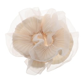 Ipetboom Jumbo Organza Scrunchies with Ruffled Edges Soft Mesh Hair Ties for Women and Girls Elegant Chiffon Ponytail Holders for Weddings and Parties Versatile Hair Accessories