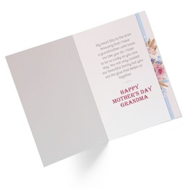 1Up Greetings Mother's Day Cards for Grandma | Bouquet of Flowers for Grandomther | 5"x7.5" | Single Card+Envelope Femaled Owned Small Business Made in USA Recycled Paper Gives Back to Animals