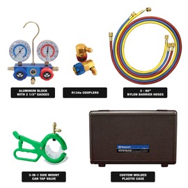 Mastercool (89660-PRO5) R134a Manifold Gauge Set , Blue