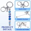 24 Pcs Beadable Keychain Bars Bulk DIY Keychain Making Kit
