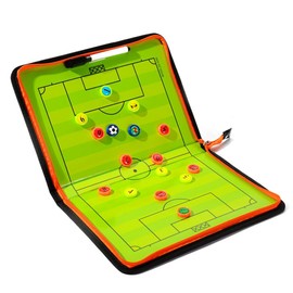 Joyeee Football Soccer Magnetic Clipboard Magnetic Board with Dry Eraser, Marker Pen, Magnets - Football Soccer Coaching Board Tactic Board Strategy Clipboard Kit #4