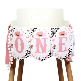 Cowgirl High Chair Banner Cowgirl 1st Party Birthday Decoration Western Cowgirl Theme Party Supplies Cowgirl 1st Birthday High Chair Banner My First Rodeo Birthday Party Decorations for 1st Girl