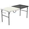 Lifetime Folding Tailgate Table with Grill Rack, Portable Outdoor Camping